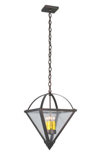 Pyramid Four Light Inverted Pendant in Mahogany Bronze (57|107102)