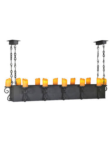 Carpathian 12 Light Chandelier in Wrought Iron (57|106933)