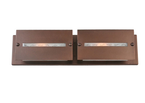 Moss Creek Two Light Vanity in Cinnamon Coffee Metallic (57|106342)