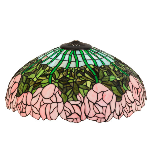 Tiffany Cabbage Rose Shade in Purple/Blue Pink (57|10337)