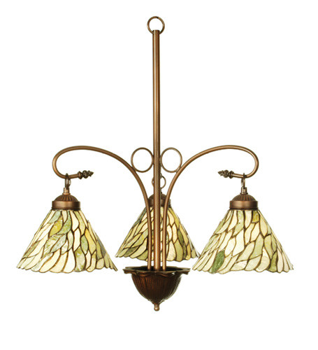 Willow Three Light Chandelier in Mahogany Bronze (57|103042)