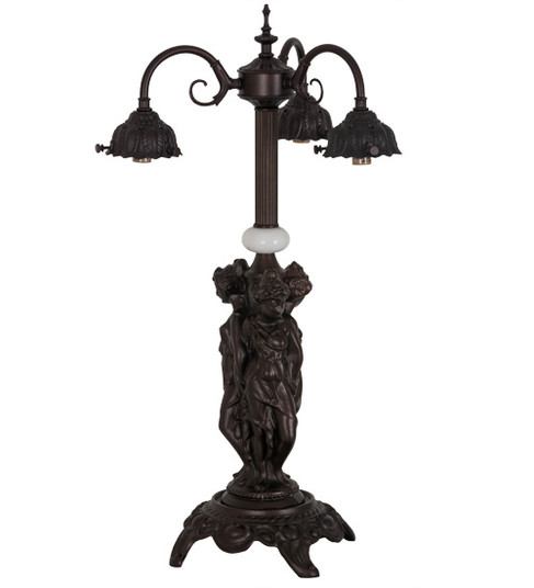Three Graces Three Light Table Base in Mahogany Bronze (57|10149)