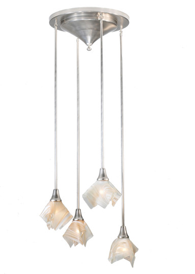 Handkerchief Four Light Pendant in Brushed Nickel (57|100000) Handkerchief Four Light Pendant in Brushed Nickel (57|100000)