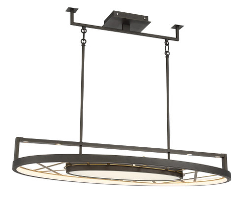 Tribeca by Robin Baron LED Island Pendant in Smoked Iron And Soft Brass (29|N7528716L)