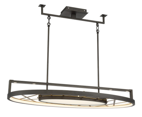 Tribeca LED Island Pendant in Smoked Iron And Soft Brass (29|N7528716L)
