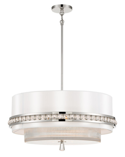 Sutton by Robin Baron Four Light Pendant in Polished Nickel (29|N7384613)