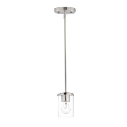 Corona One Light Mini Pendant in Satin Nickel (16|90200CLSN)