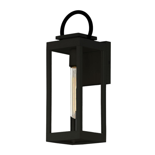 Nassau Vivex One Light Outdoor Wall Sconce in Black (16|40314CLBK)