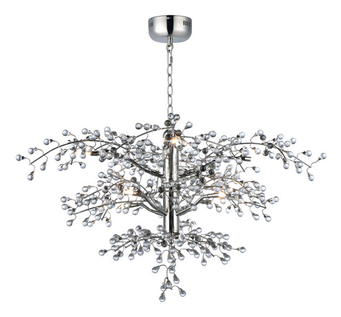 Cluster LED Chandelier in Polished Nickel (16|38504CLPN)