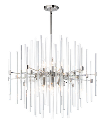 Divine Eight Light Pendant in Polished Nickel (16|38406CLPN)