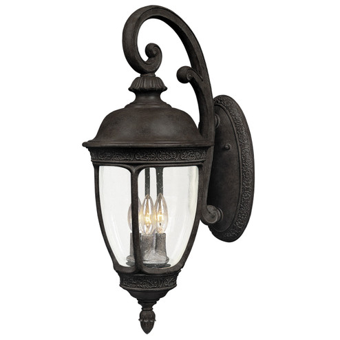 Knob Hill DC Three Light Outdoor Wall Lantern in Sienna (16|3465CDSE)