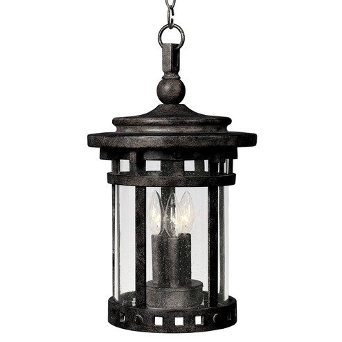Santa Barbara DC Three Light Outdoor Hanging Lantern in Sienna (16|3138CDSE)