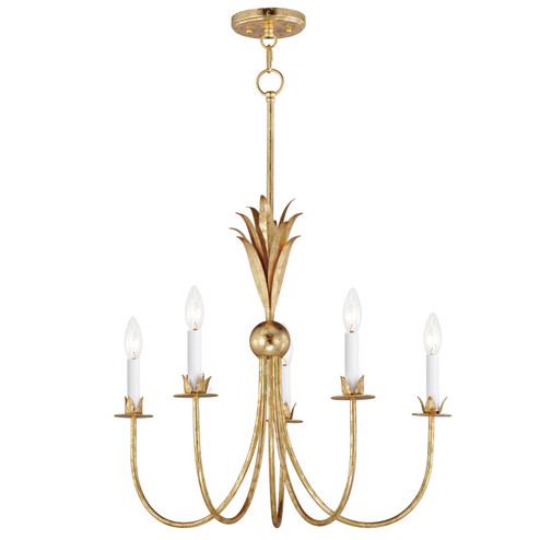 Paloma Five Light Chandelier in Gold Leaf (16|2885GL)