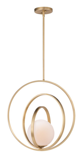 Coronet One Light Pendant in Satin Brass (16|26056SWSBR)