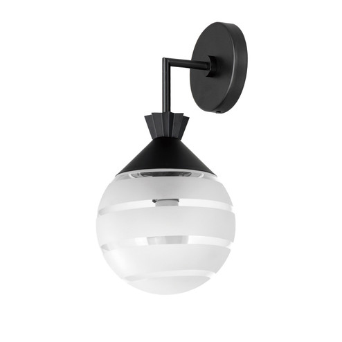 Copacabana One Light Outdoor Wall Sconce in Black (16|12444CLFTBK)