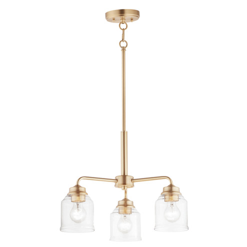 Acadia Three Light Semi-Flush Mount/Chandelier in Heritage (16|12260CDHR)