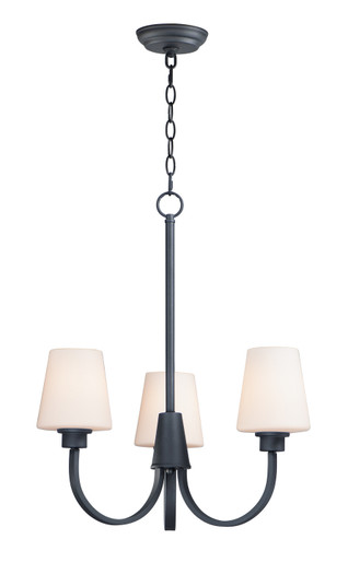 Shelter Three Light Chandelier in Black (16|11823SWBK)