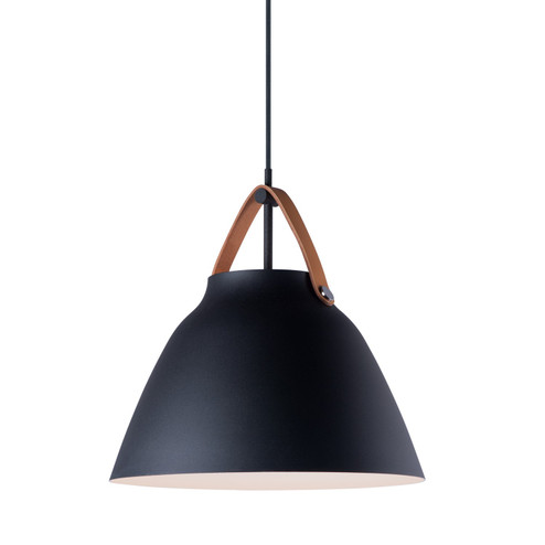 Nordic One Light Pendant in Tan Leather / Black (16|11356TNBK)