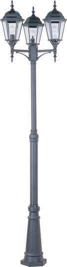 Poles Three Light Outdoor Pole/Post Lantern in Black (16|1105BK)