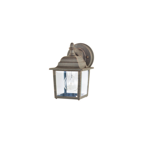 Builder Cast One Light Outdoor Wall Lantern in Rust Patina (16|1025RP)