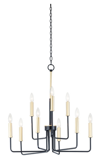 Sullivan Nine Light Chandelier in Black / Gold (16|10257BKGLD)