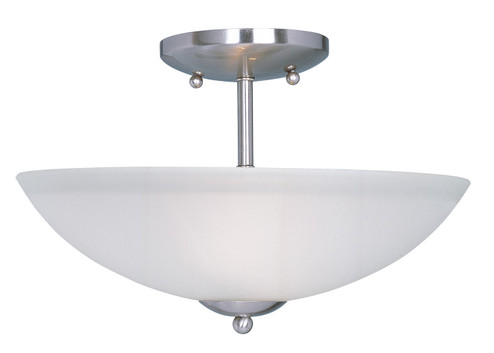 Logan Two Light Semi-Flush Mount in Satin Nickel (16|10042FTSN)