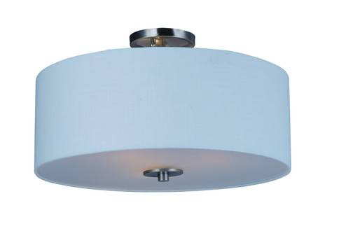 Bongo Three Light Semi-Flush Mount in Satin Nickel (16|10014WLSN)