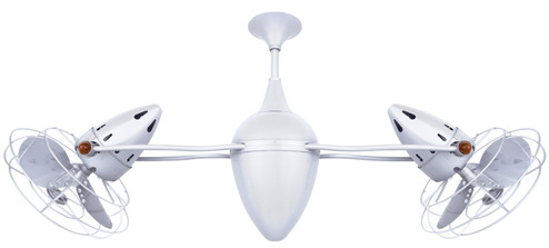 Ar Ruthiane Ceiling Fan in Gloss White (101|ARWHMTL)
