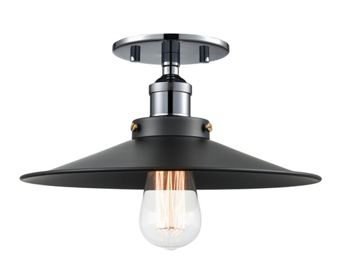 BULSTRODE'S WORKSHOP One Light Flush Mount in Chrome (423|X46112CHBK)