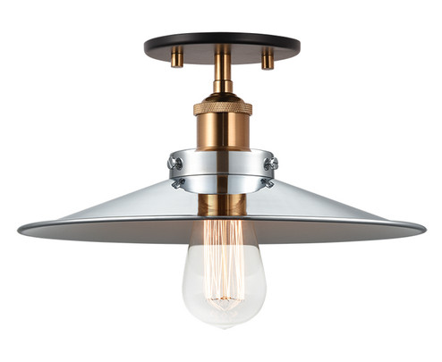 BULSTRODE'S WORKSHOP One Light Flush Mount in Aged Gold Brass (423|X46112AGCH)