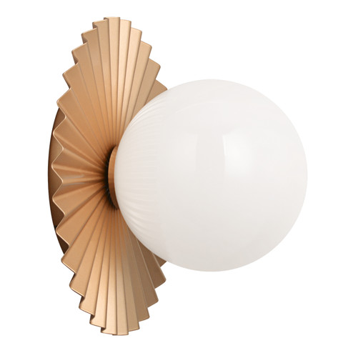 Modern Ruff One Light Wall Sconce/Ceiling Mount in Matte Gold (423|WX83101MGOP)