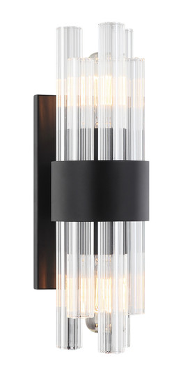 Kellan Two Light Wall Sconce in Matte Black (423|W66902MB)