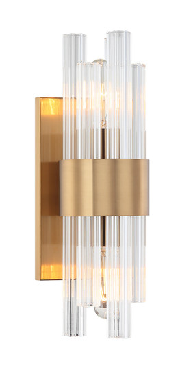 Kellan Two Light Wall Sconce in Aged Gold Brass (423|W66902AG)