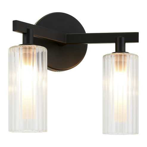 KRISTOF Two Light Wall Sconce in Black (423|W60802BK)