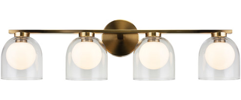 Derbishone Four Light Wall Sconce in Aged Gold Brass (423|W60704AGCL)