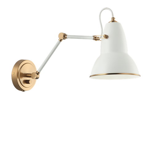 Buzz One Light Wall Sconce in White (423|S08421AGWH)