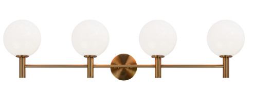 Cosmo One Light Wall Sconce in Aged Gold Brass (423|S06004AGOP)