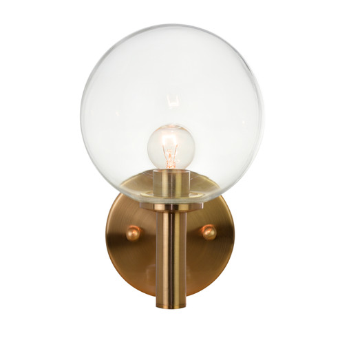 Cosmo One Light Wall Sconce in Aged Gold Brass (423|S06001AGCL)