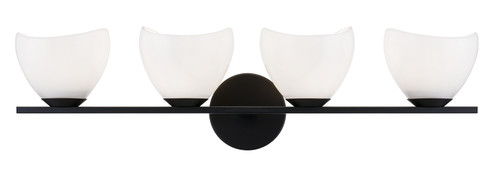 Uptowne Four Light Vanity in Black (423|S04204BKOP)