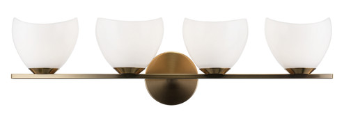 Uptowne Four Light Vanity in Aged Gold Brass (423|S04204AGOP)