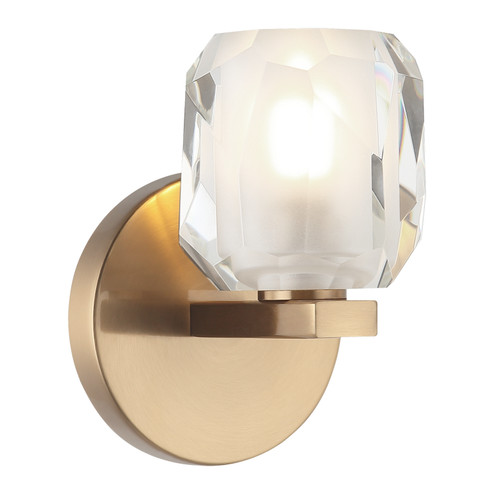 Carleton One Light Vanity in Aged Gold Brass (423|S04101AG)