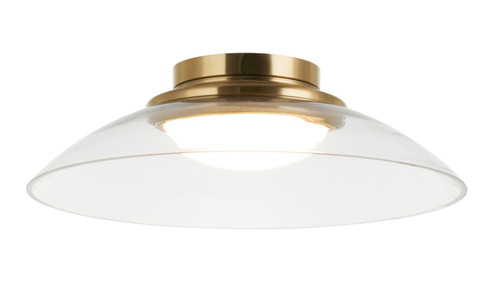 LUNA LED Flush Mount in Aged Gold Brass (423|M16411AGCL)