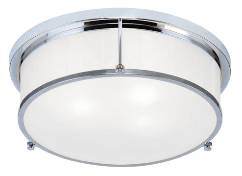 Caisse Claire Three Light Flush Mount in Chrome (423|M14903CH)