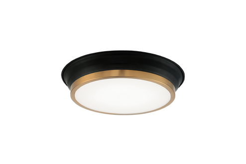Jaxx LED Ceiling Mount in Black + Aged Gold Brass (423|M11201BKAG)