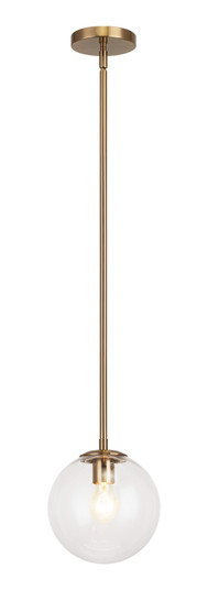 Novo One Light Chandelier in Aged Gold Brass (423|C81711AGCL)