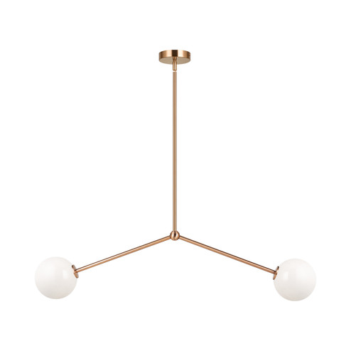 Novo Two Light Pendant in Aged Gold Brass (423|C81702AGOP)