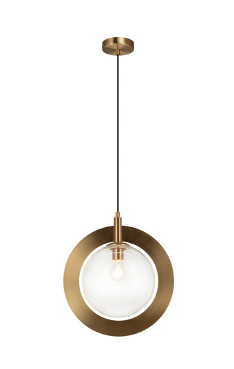 Astro One Light Pendant in Aged Gold Brass (423|C80711AGCL)