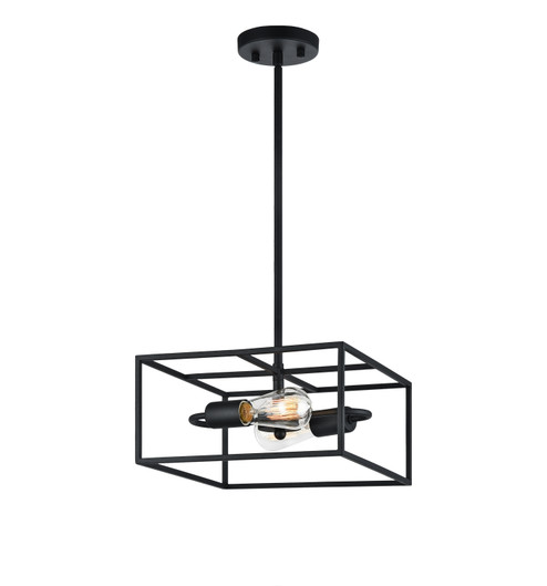 CANDID Two Light Pendant in Rusty Black (423|C71642RB)