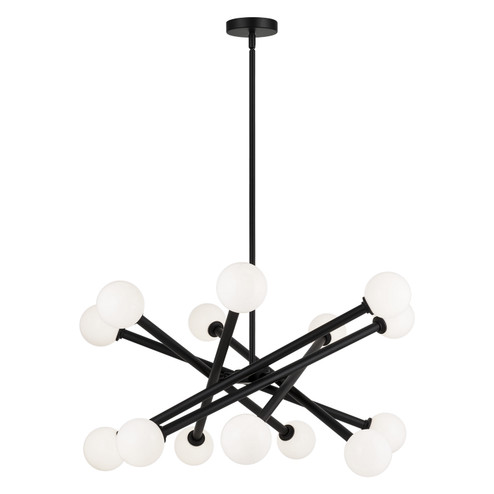 Matchstix 14 Light Pendant in Black (423|C64614BKOP)