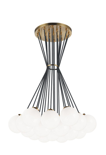 The Bougie 19 Light Chandelier in Aged Gold Brass (423|C63019AGOP)